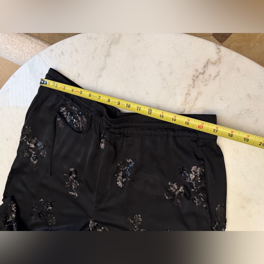 Zara Black Embellished Satin Jumpsuit - Picture 11 of 16